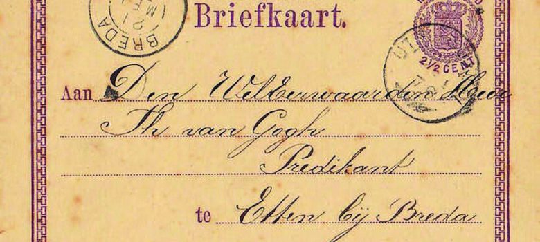 briefkaart vincent van gogh 1876 helvoirt etten